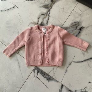 Pink Button-Up Cardigan